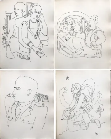 Иллюстрированная Книга Cocteau - THOMAS L'IMPOSTEUR. Histoire et Dessins par Jean Cocteau (1927)