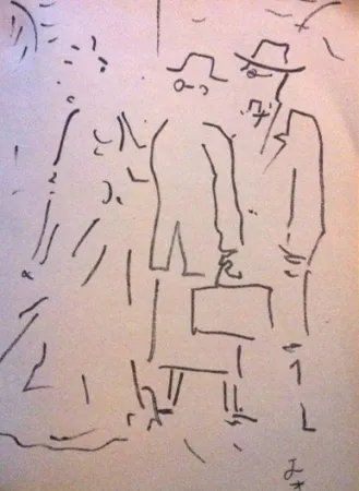 Литография Cocteau - Tramway nommé désir