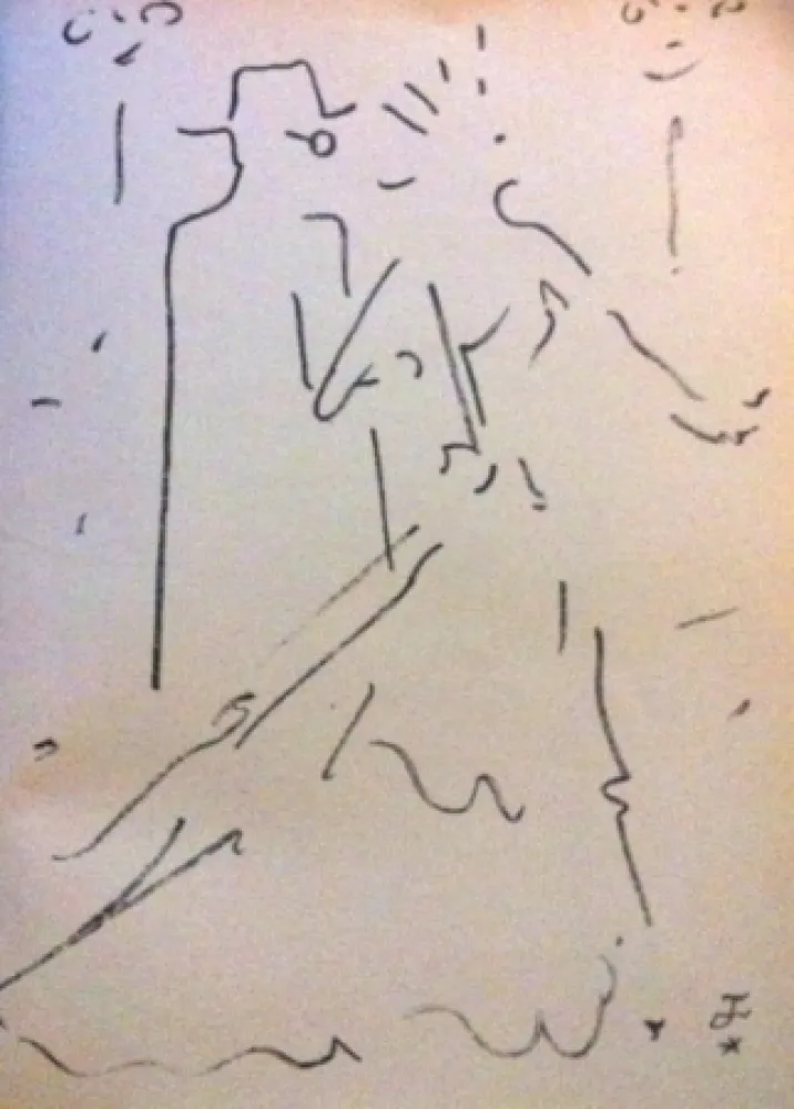 Литография Cocteau - Tramway nommé désir