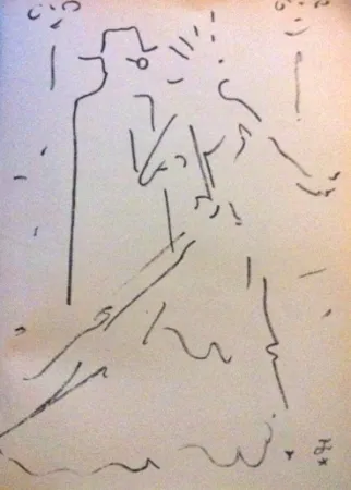 Литография Cocteau - Tramway nommé désir