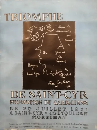 Афиша Cocteau - Triomphe de Saint Cyr - Promotion du Garigliano -