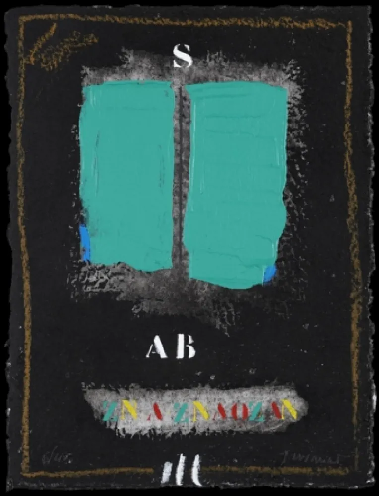 Карборунд Coignard - Deux verts sur noir