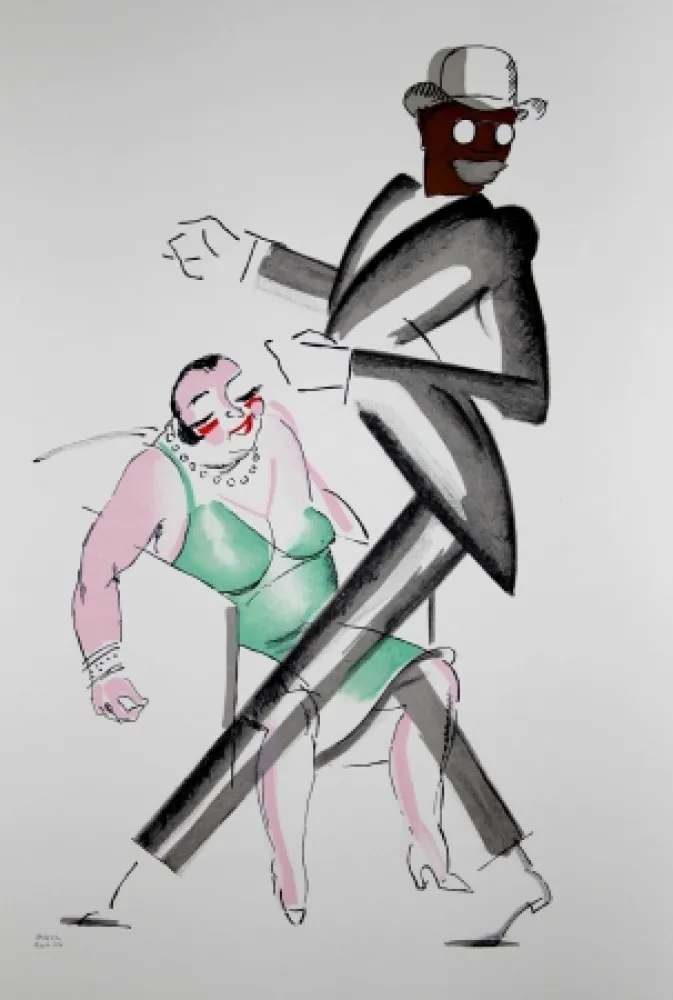 Литография Colin - LE TUMULTE NOIR / BLACK THUNDER - 1927