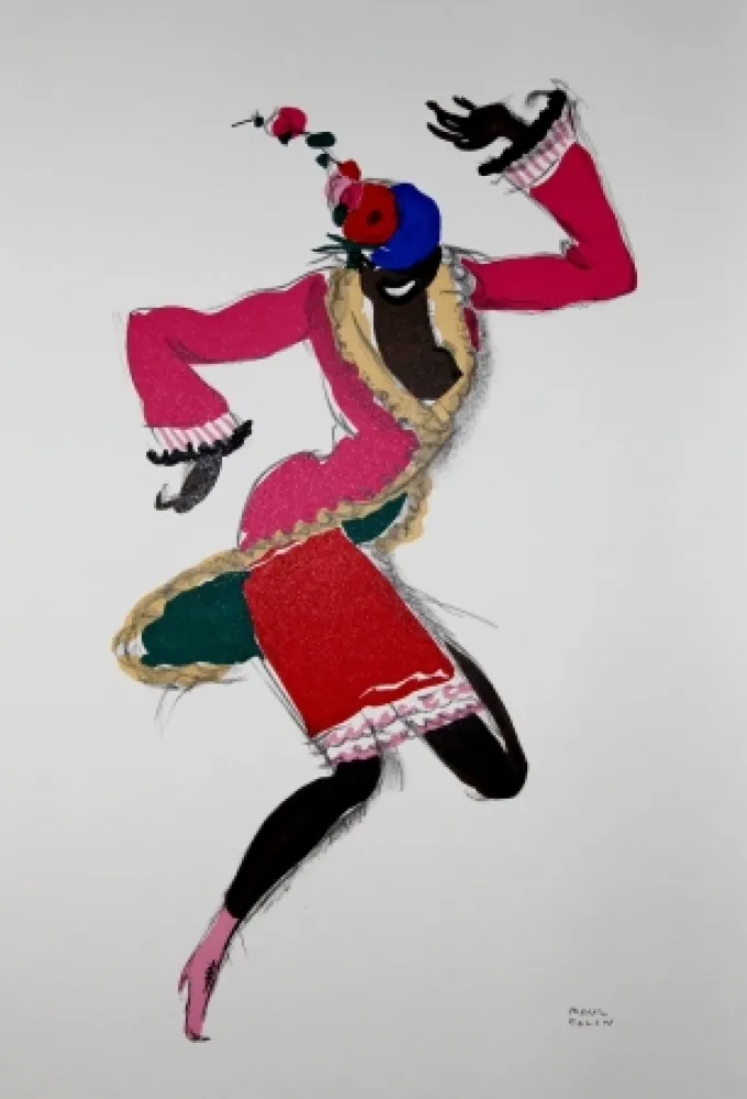 Литография Colin - LE TUMULTE NOIR / BLACK THUNDER - Joséphine Baker - 1927