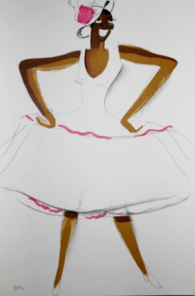 Литография Colin - LE TUMULTE NOIR / BLACK THUNDER - Joséphine Baker - 1927