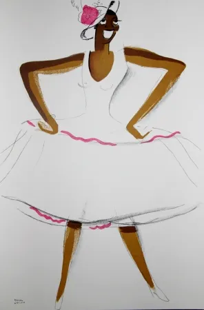 Литография Colin - LE TUMULTE NOIR / BLACK THUNDER - Joséphine Baker - 1927