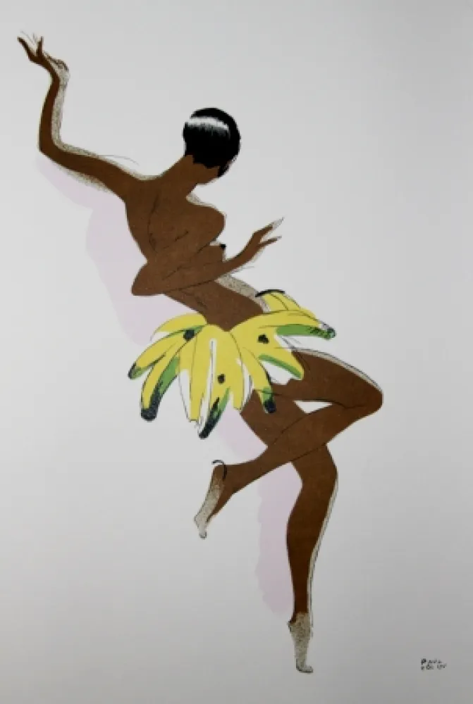 Литография Colin - LE TUMULTE NOIR / BLACK THUNDER - Joséphine Baker - 1927