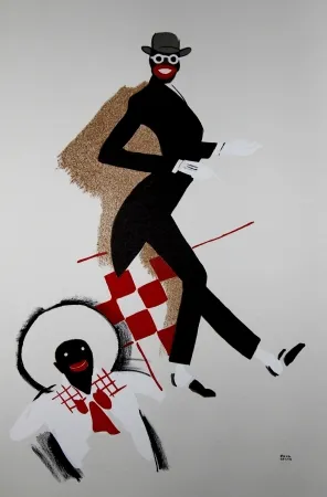 Литография Colin - LE TUMULTE NOIR / BLACK THUNDER - Joséphine Baker - 1927