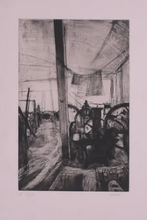 Гравюра Collin - Les presses