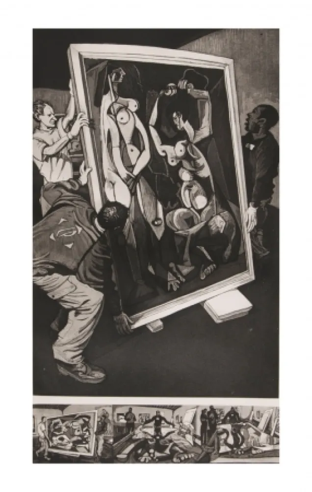 Офорт И Аквитанта Collin - Nus rouges - Picasso Grand Palais -2009