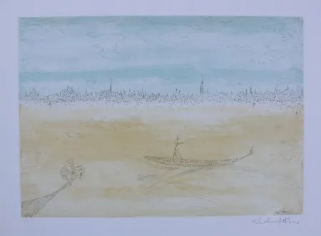 Офорт Colombotto Rosso - Senza titolo