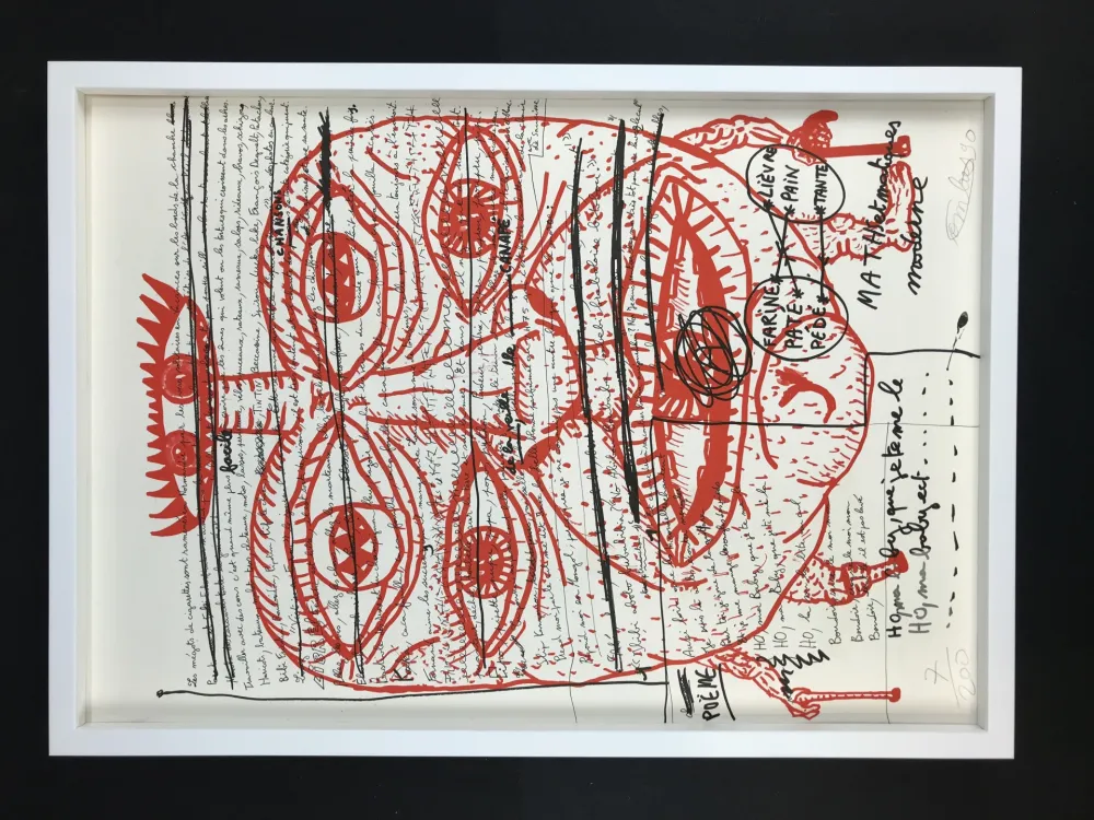 Литография Combas - Feu №2