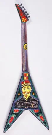 Многоэкземплярное Произведение Combas - Guitare - hommage à Van Gogh