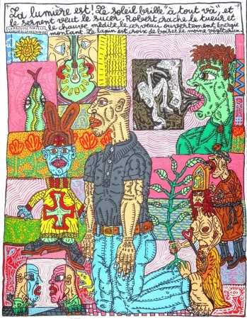 Литография Combas - La lumière est !