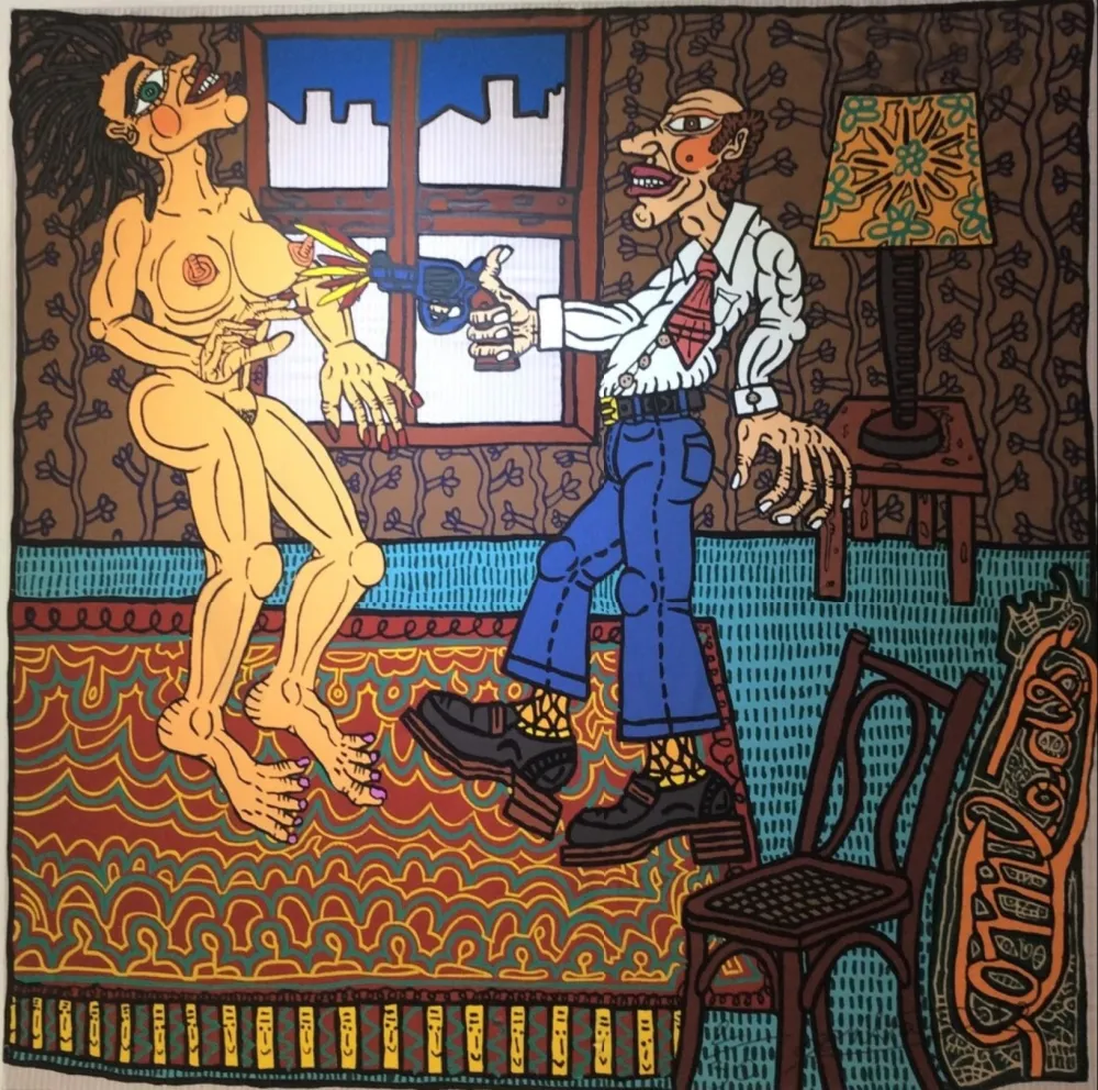 Сериграфия Combas - L’adultère