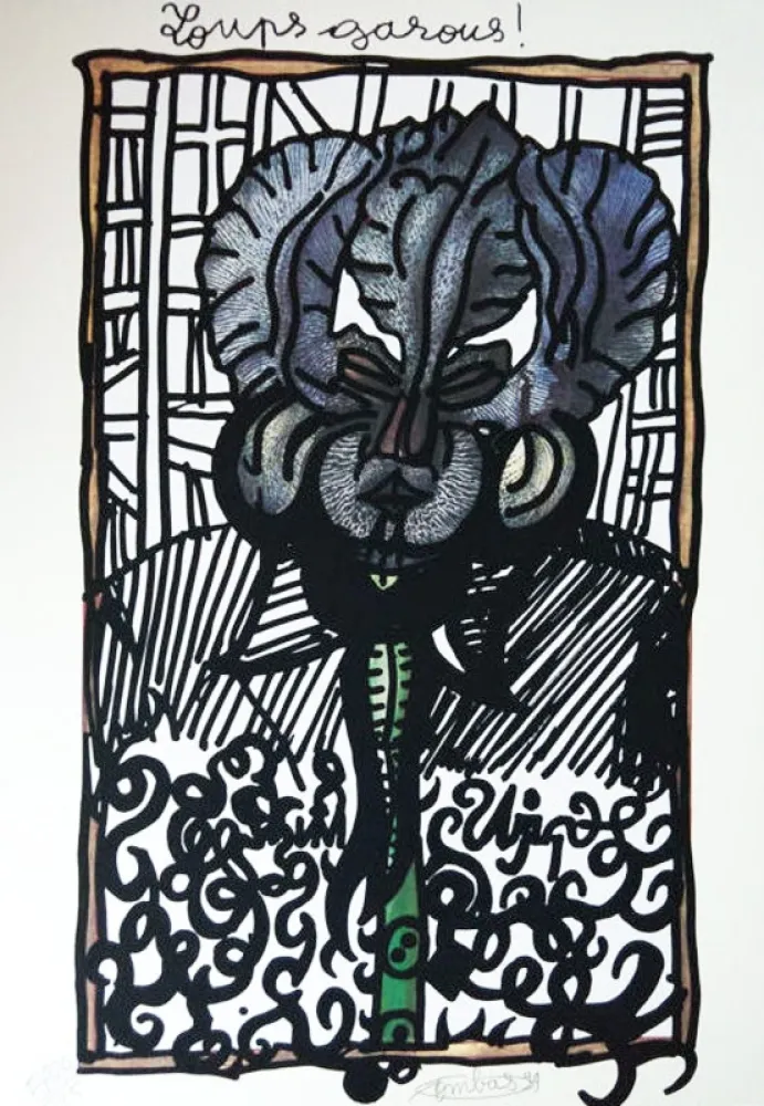 Сериграфия Combas - Loups Garous