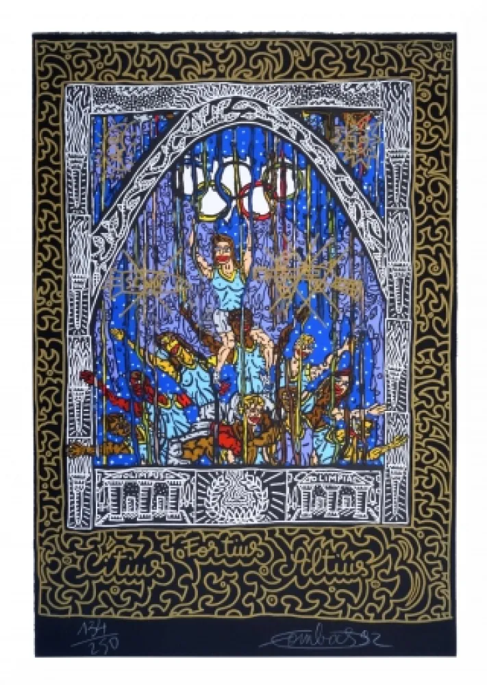 Сериграфия Combas - Olympic centennial