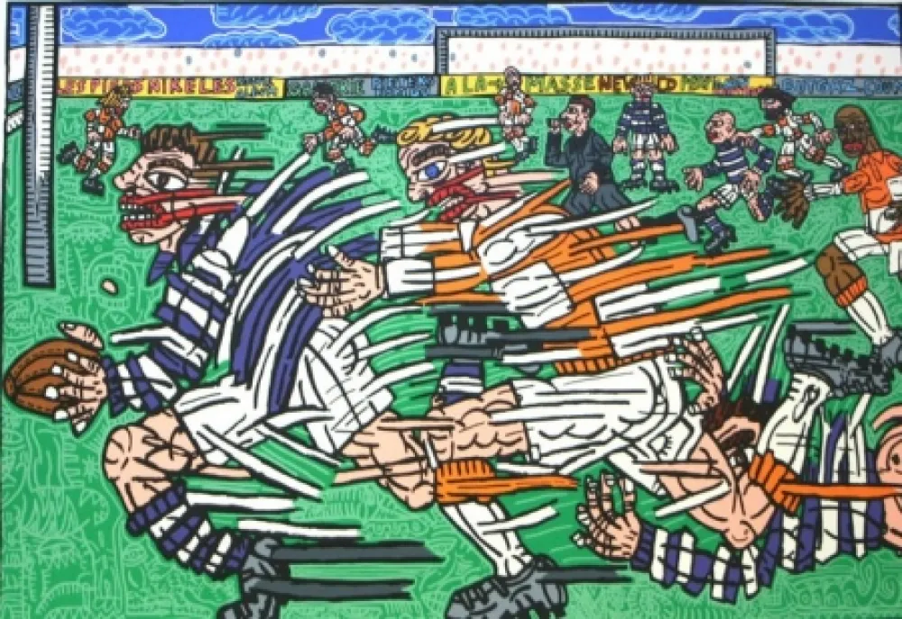 Литография Combas - Rugby