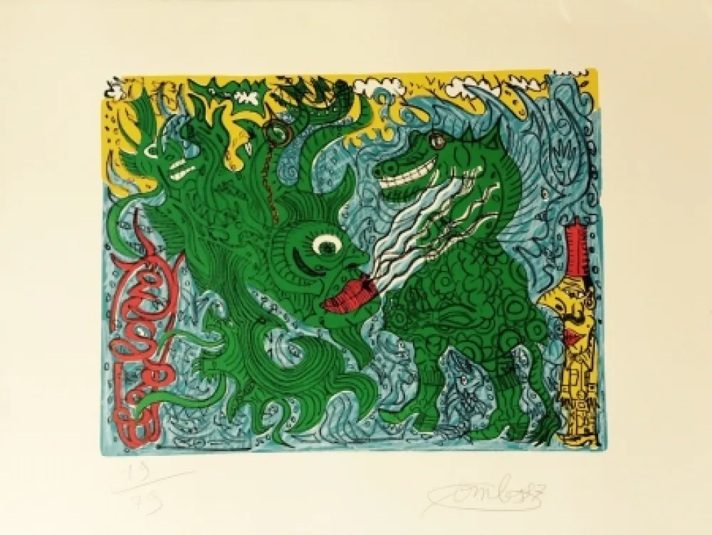 Литография Combas - Sans titre, 1997