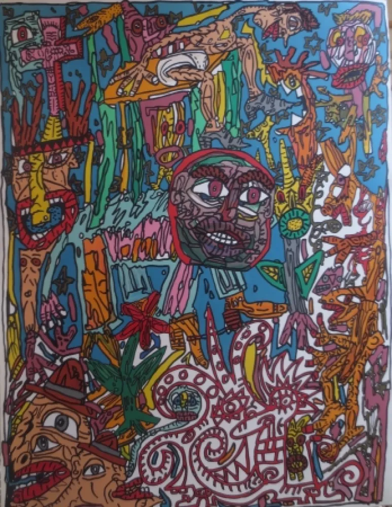 Литография Combas - Sans titre