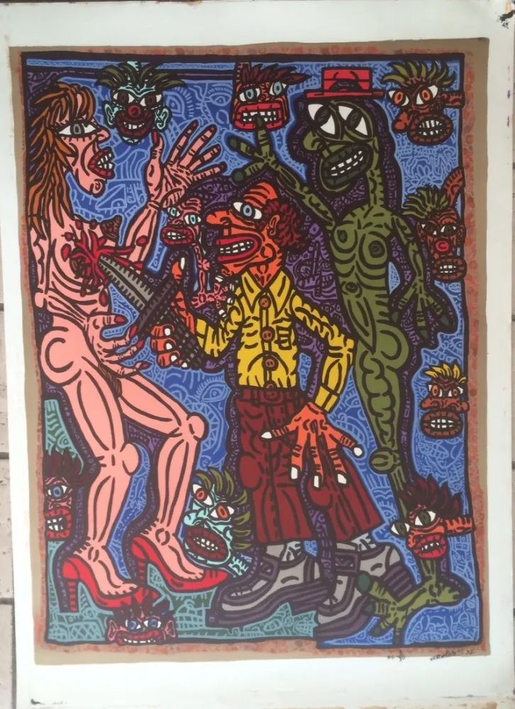 Литография Combas - Sans titre