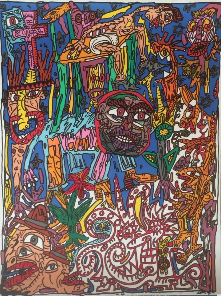 Литография Combas - Sans titre