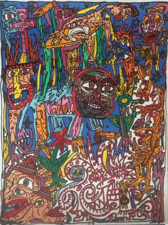 Литография Combas - Sans titre