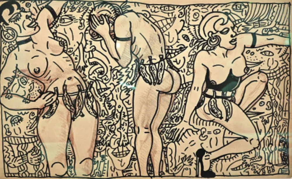 Многоэкземплярное Произведение Combas - Tournant, tournant, délirants, la danseuse multipliée en délire de Joséphine