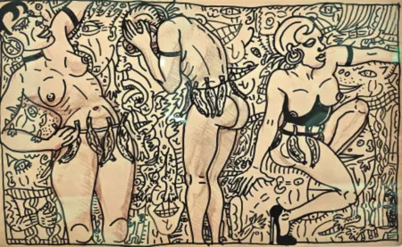 Многоэкземплярное Произведение Combas - Tournant, tournant, délirants, la danseuse multipliée en délire de Joséphine