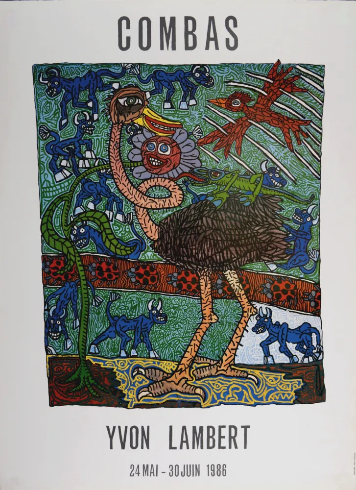 Литография Combas - Yvon Lambert, 1986