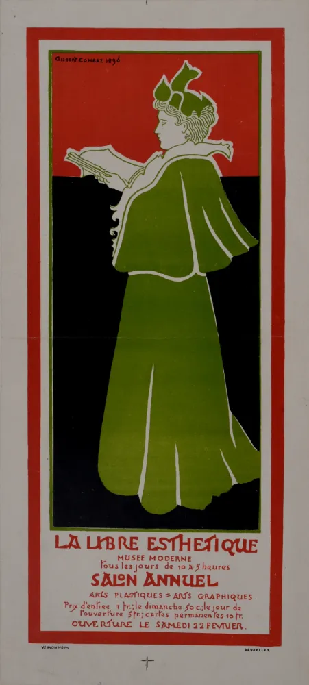 Афиша Combaz - La libre Esthétique. 1896