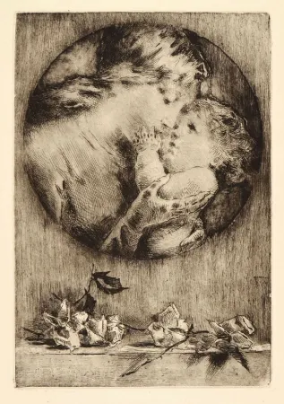 Офорт Conconi - AMOR MATERNO