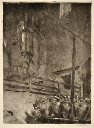 Офорт Conconi - LA CASA DEL MAGO (THE HOUSE OF THE MAGICIAN)