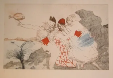 Офорт И Аквитанта Condé -  Fiesta catalana 