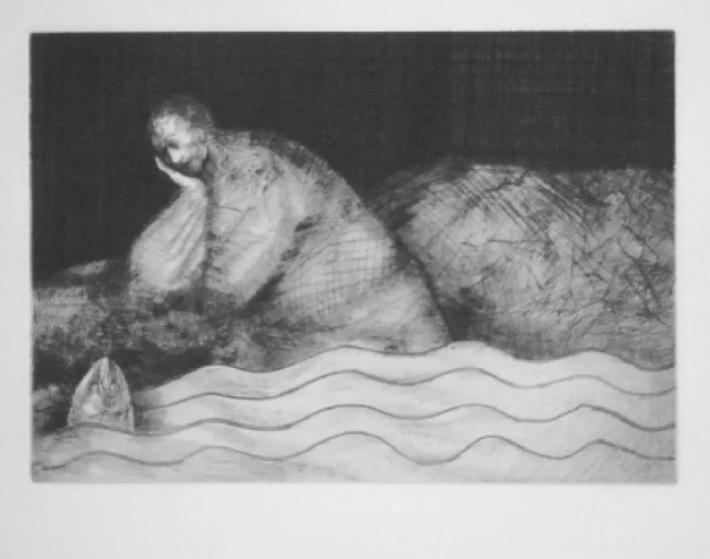 Офорт И Аквитанта Condé - Sans titre 4 