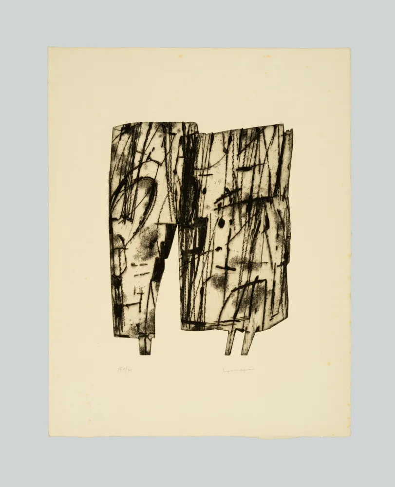 Гравюра Consagra - Composizione