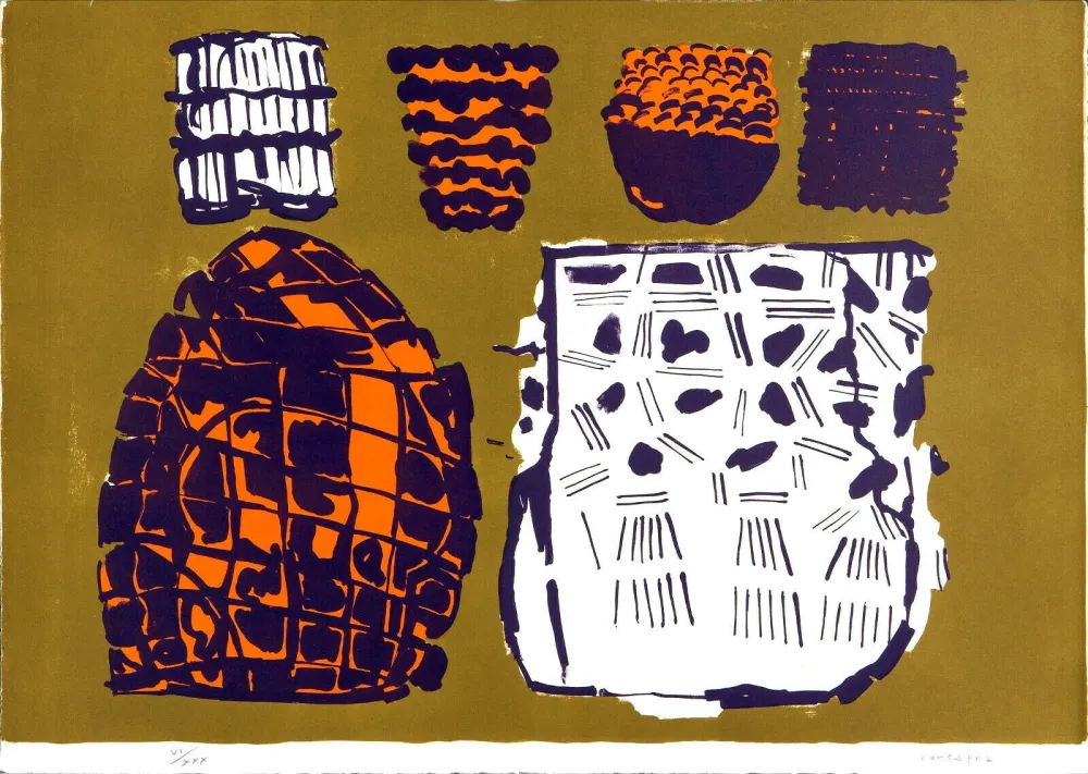 Литография Consagra - Composizione