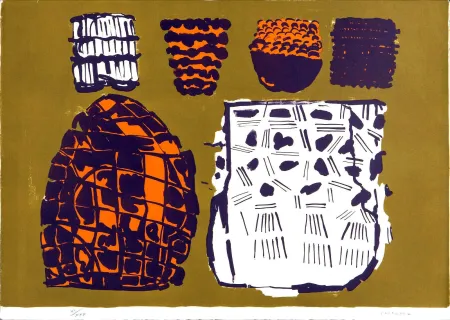 Литография Consagra - Composizione