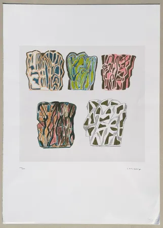 Литография Consagra - Composizione