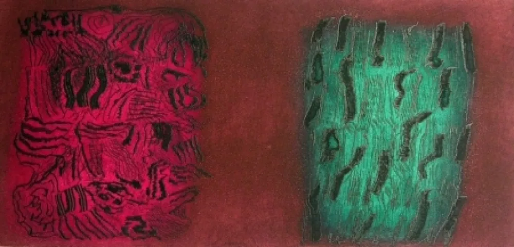 Офорт И Аквитанта Consagra - Senza titolo