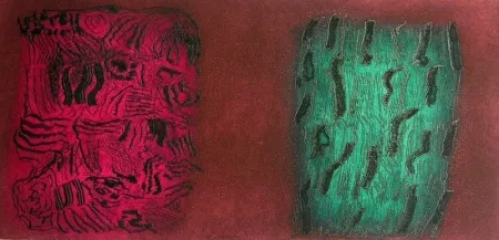 Офорт И Аквитанта Consagra - Senza titolo