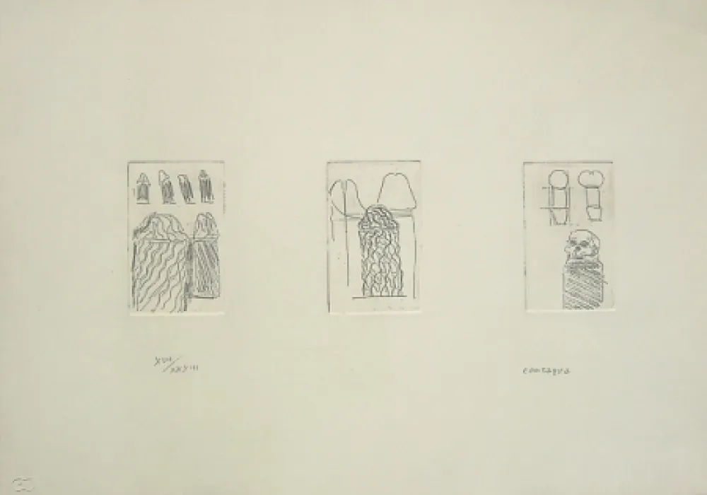 Гравюра Consagra - Senza titolo