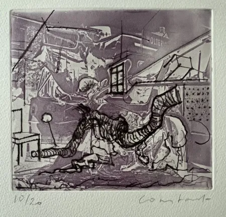 Гравюра Constant - Accident - Gravure n° 10/20
