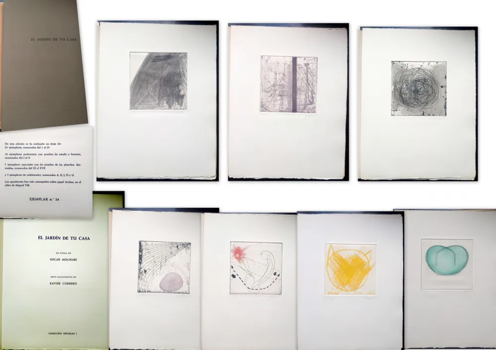 Иллюстрированная Книга Corbero - Libro de Artista - El jardín de tu casa