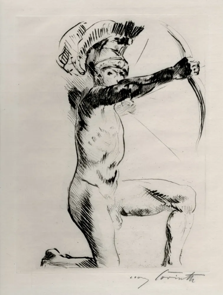 Офорт Corinth - Bogenschütze