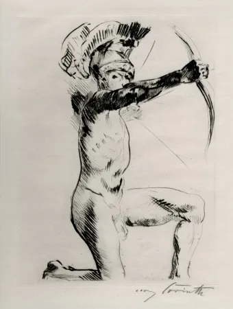 Офорт Corinth - Bogenschütze