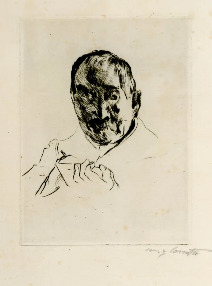 Офорт Corinth - Selbstbildnis