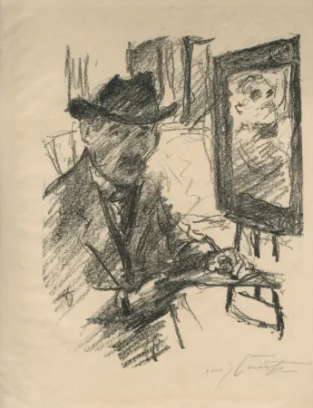 Литография Corinth - Selbstbildnis