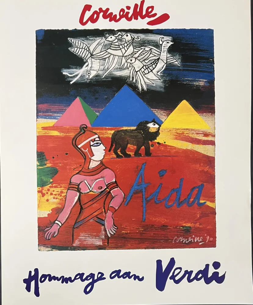 Гашение Corneille - Affiche Aïda, Hommage à Verdi