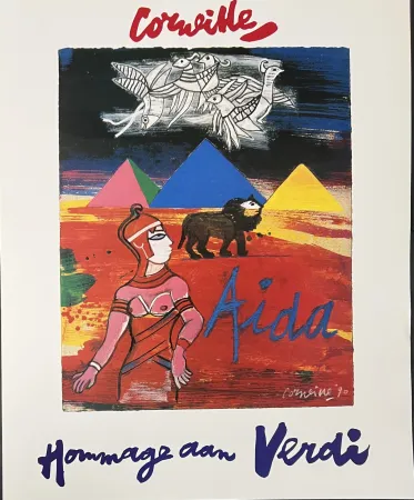 Гашение Corneille - Affiche Aïda, Hommage à Verdi
